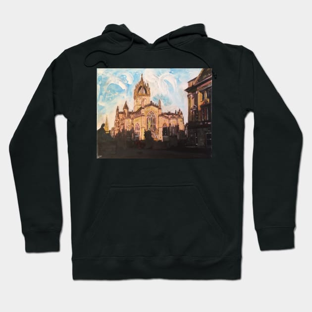 A View of the High Kirk of Edinburgh Hoodie by golan22may